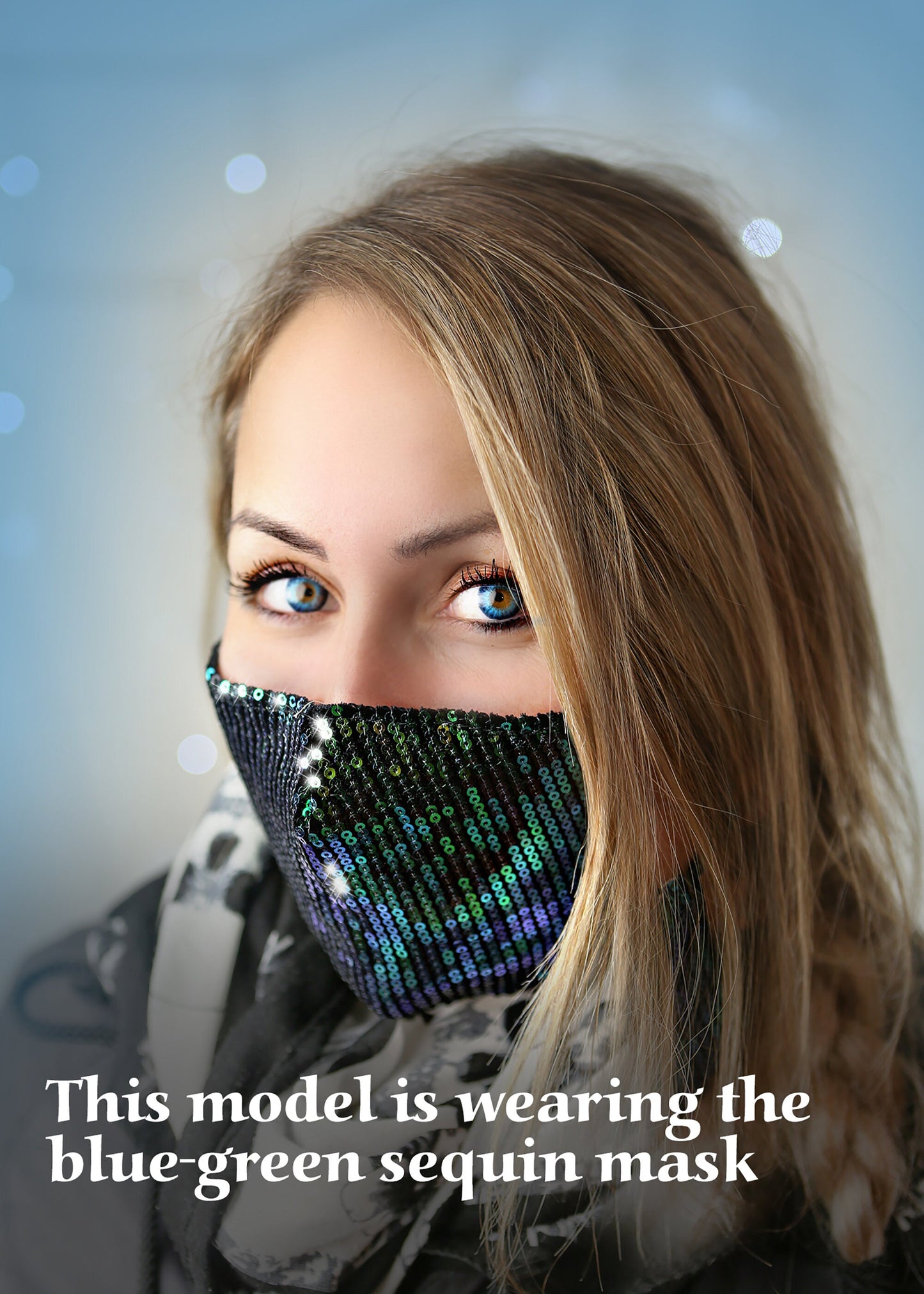 Sequin Face Mask, Pretty Sparkly Mask Face Cover! BUY 3 GET 1 FREE
