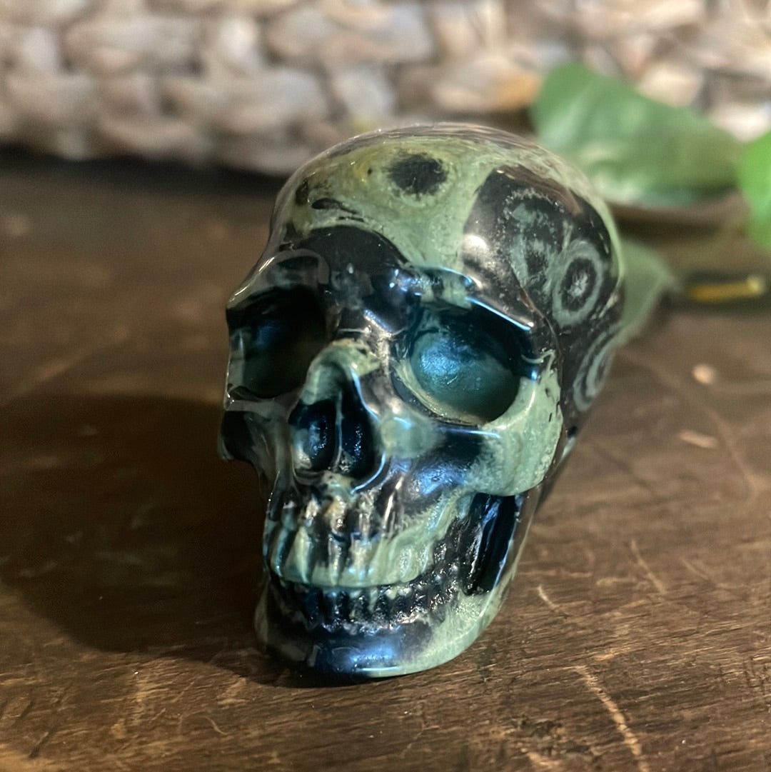 Kambaba Jasper Crystal Skull
