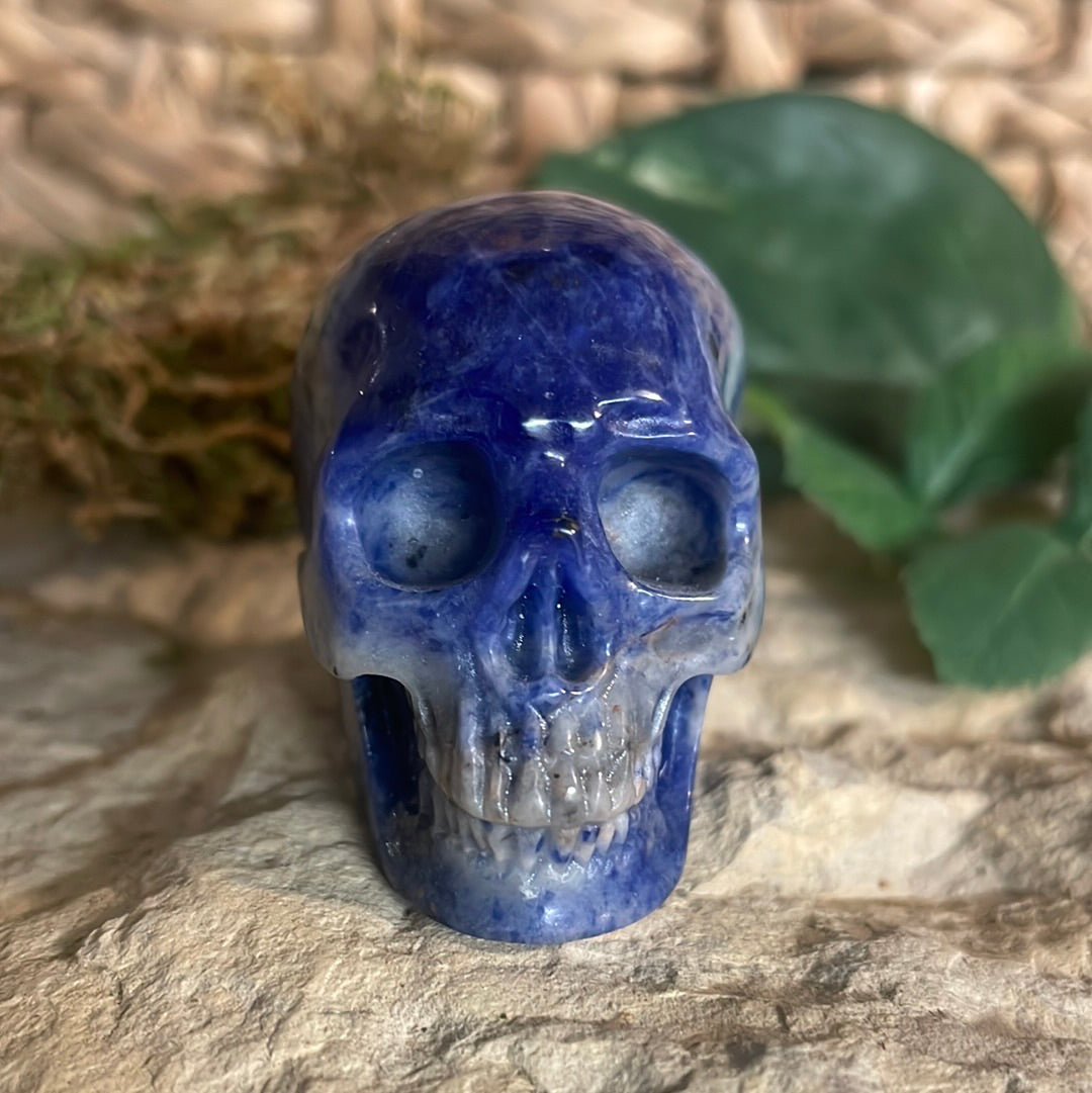 Sodalite Crystal Skull