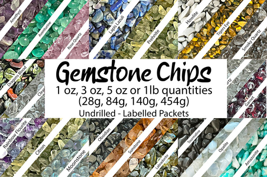 Gemstone chips in Bags