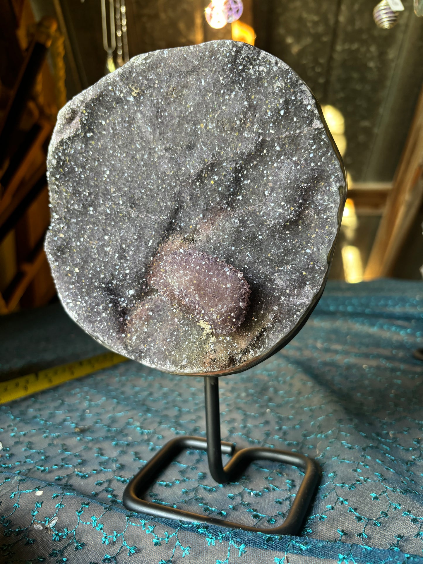 Druzy Amethyst Display Geode