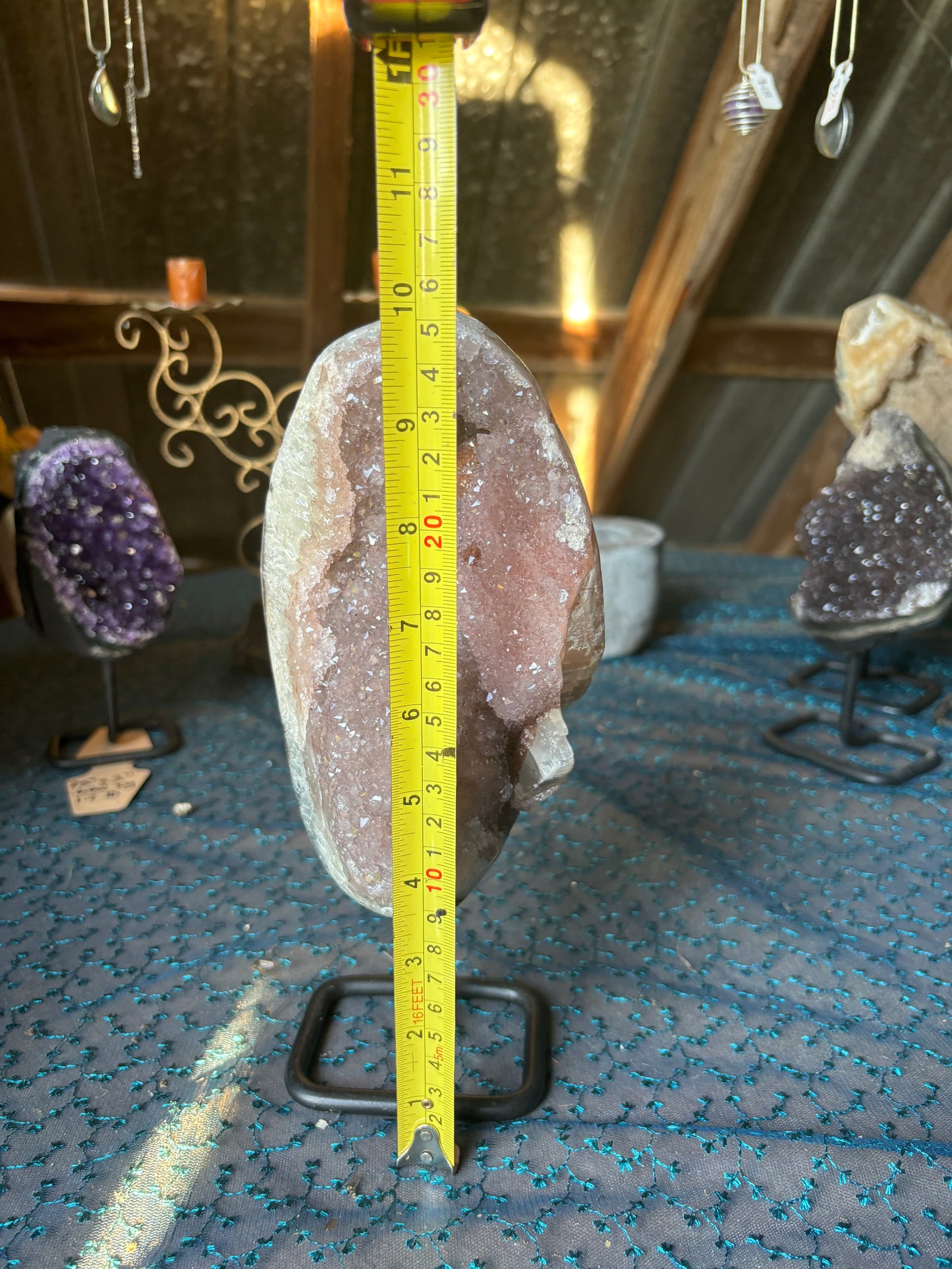 Pink Amethyst Display Geode