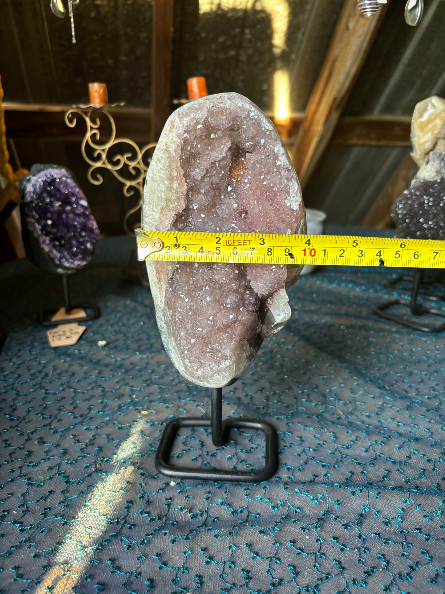 Pink Amethyst Display Geode