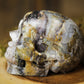 Mexican Crazy Lace Agate Skull Polished Carved Genuine Gemstone Crystal