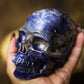 Sodalite Polished Carved Genuine Gemstone Crystal Skull
