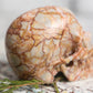 Red Vein Jasper Skull Gemstone Polished Carved Genuine Crystal