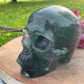Rainbow Flourite Skull LARGE Polished Carved Genuine Gemstone Crystal
