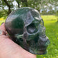 Rainbow Flourite Skull LARGE Polished Carved Genuine Gemstone Crystal