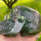 Rainbow Flourite Skull LARGE Polished Carved Genuine Gemstone Crystal