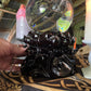 Large Lotus Sphere Stands Goth Black Victorian  Crystal Ball Holder