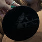 Obsidian Scrying Mirror with Stand & Information Sheet | 6.5 inch