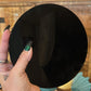 Obsidian Scrying Mirror with Stand & Information Sheet | 6.5 inch