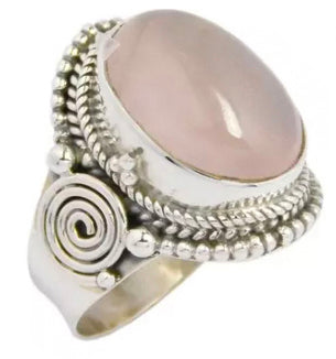 Vintage Rose Quartz Ring