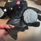 Winged Plush Vampire Bat with Crescent Moon Soft Cute Little Monster