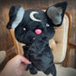 Winged Plush Vampire Bat with Crescent Moon Soft Cute Little Monster