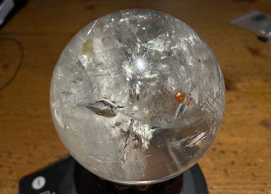 Clear Quartz Crystal Scrying Sphere - Stunning!!