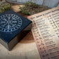 Wooden Viking Runes with Velvet Bag, Box & Guide