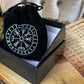 Wooden Viking Runes with Velvet Bag, Box & Guide