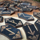 Wooden Viking Runes with Velvet Bag, Box & Guide