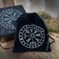 Wooden Viking Runes with Velvet Bag, Box & Guide
