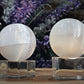 Selenite Sphere with Stand