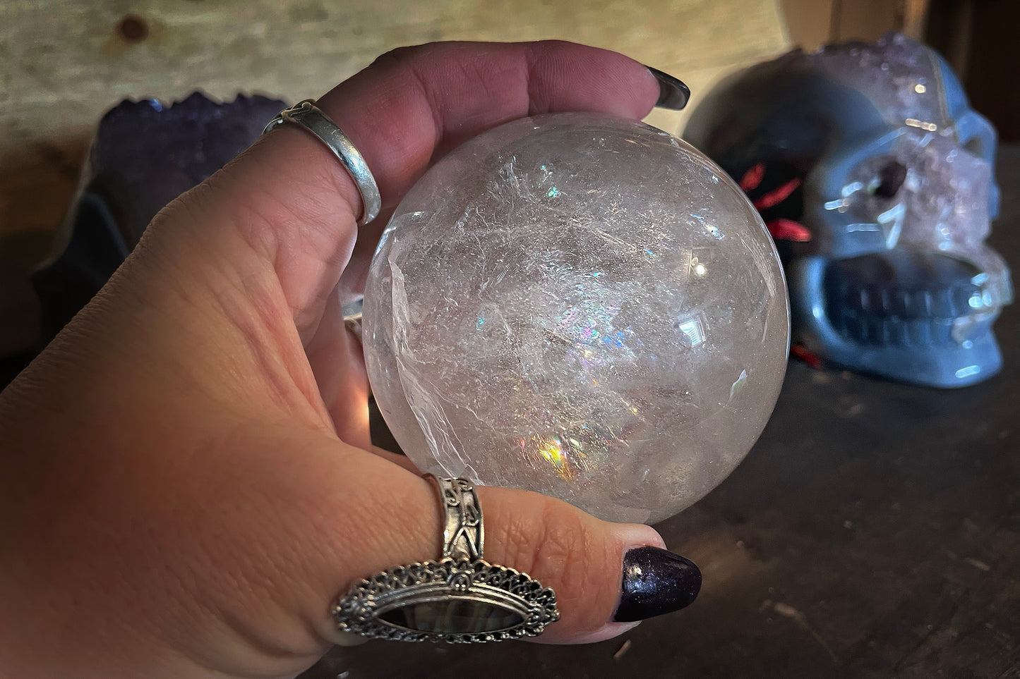 Crystal Ball Gazing Sphere