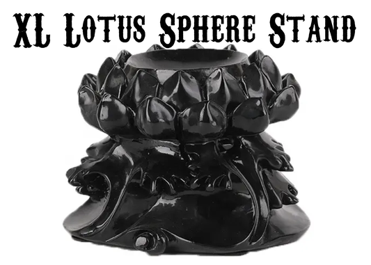 Extra Large Lotus Crystal Sphere Stand