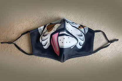 Kids English Bulldog Face Mask