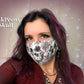 Skull Adult Face Mask 2-Layer 100% cotton with filter pocket