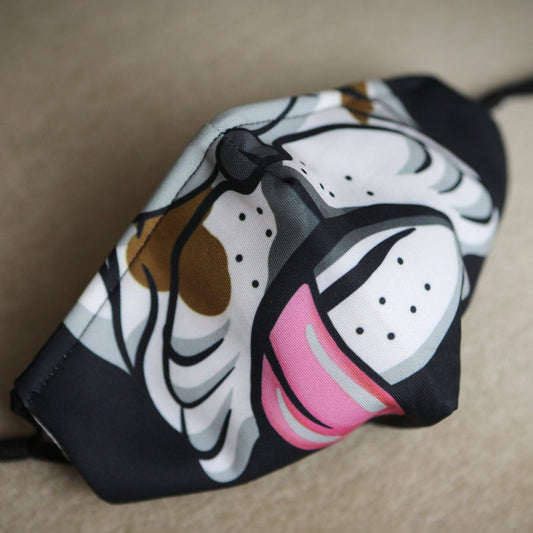 Kids English Bulldog Face Mask