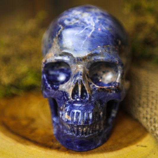 Large Sodalite Crystal Skull
