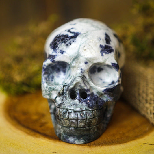 Large Sodalite Crystal Skull