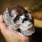 Mexican Crazy Lace Large Crystal Skull