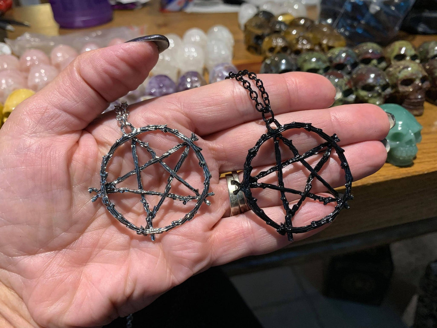 Pentacle Branch Witch Necklace