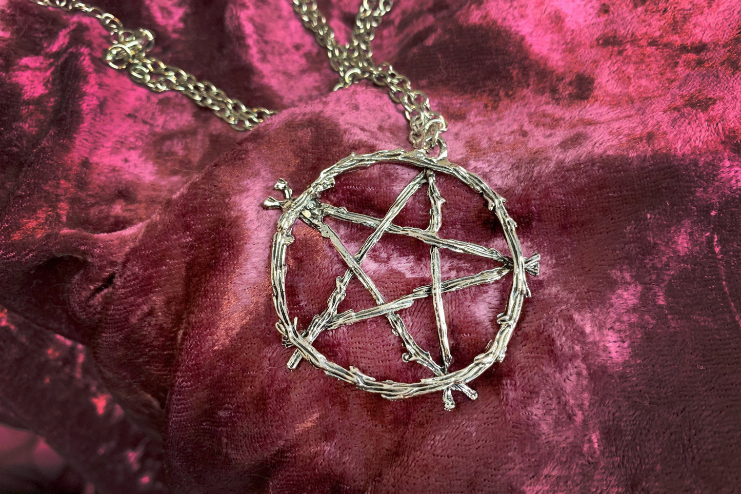 Pentacle Branch Witch Necklace