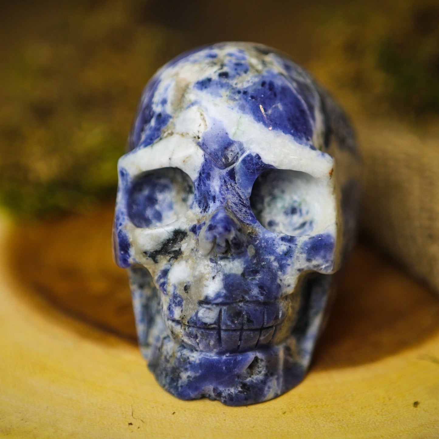 Large Sodalite Crystal Skull