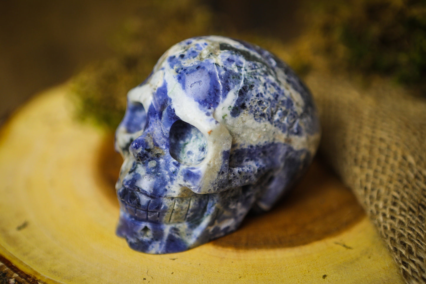 Large Sodalite Crystal Skull