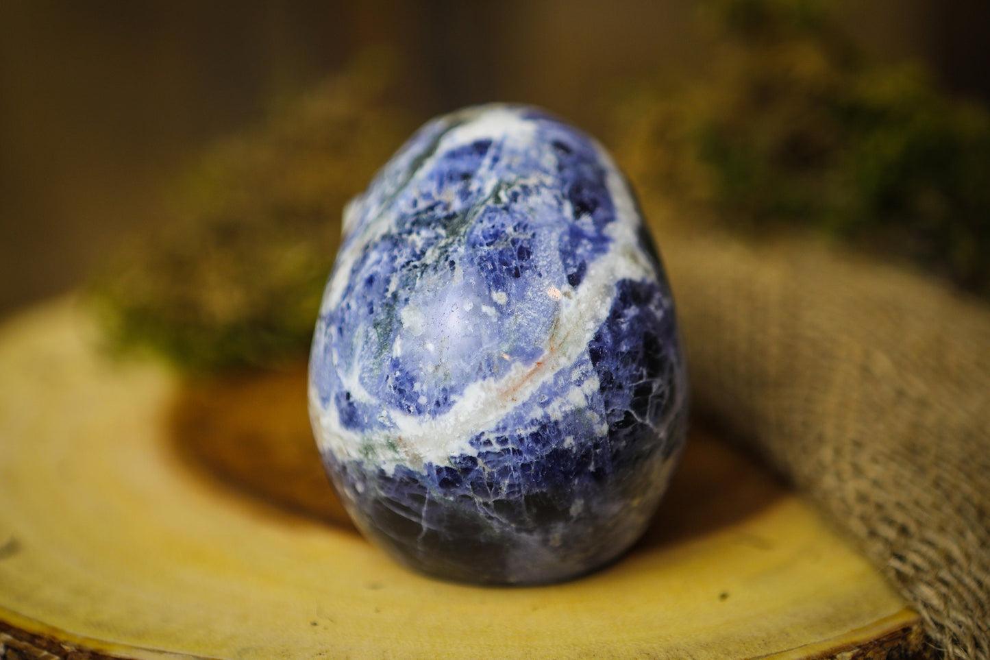 Large Sodalite Crystal Skull