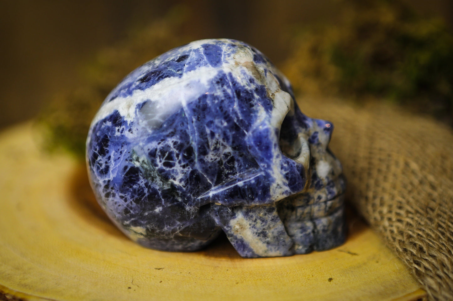 Large Sodalite Crystal Skull