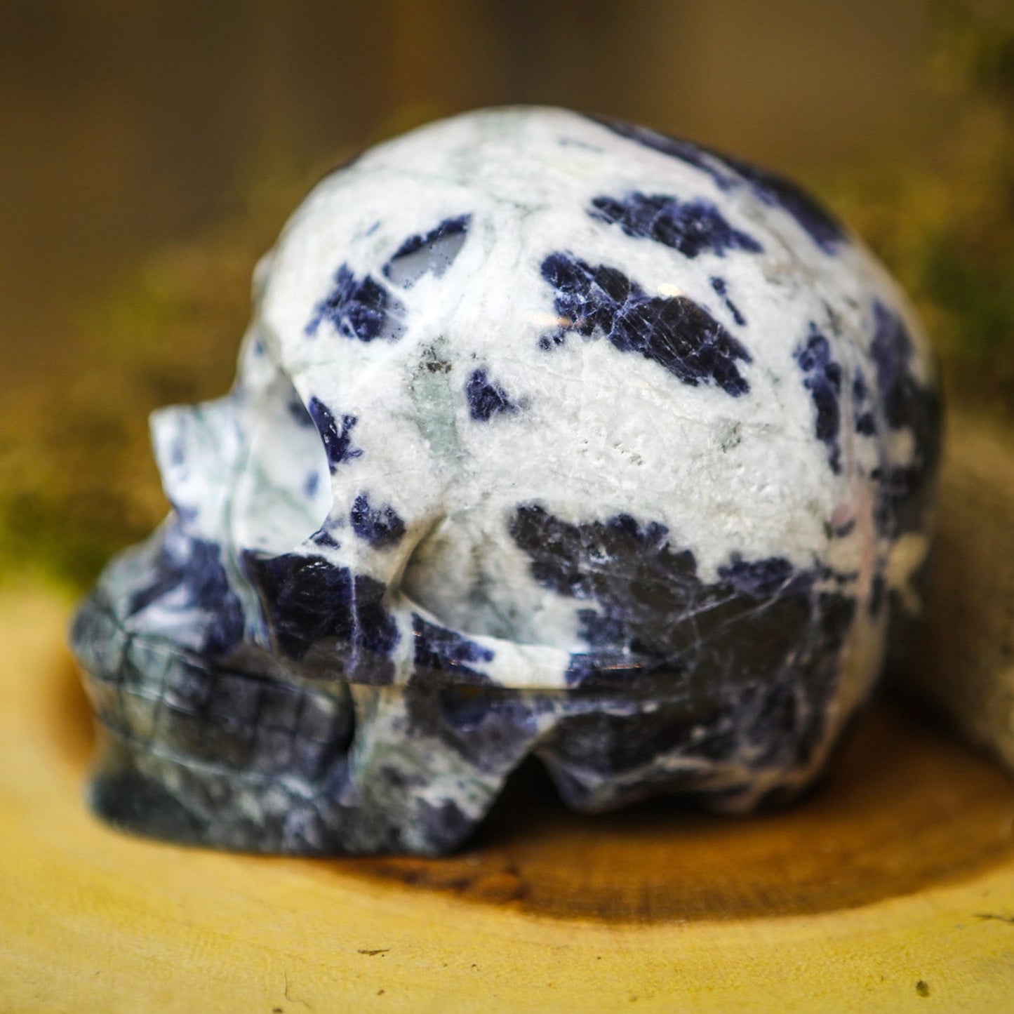 Large Sodalite Crystal Skull