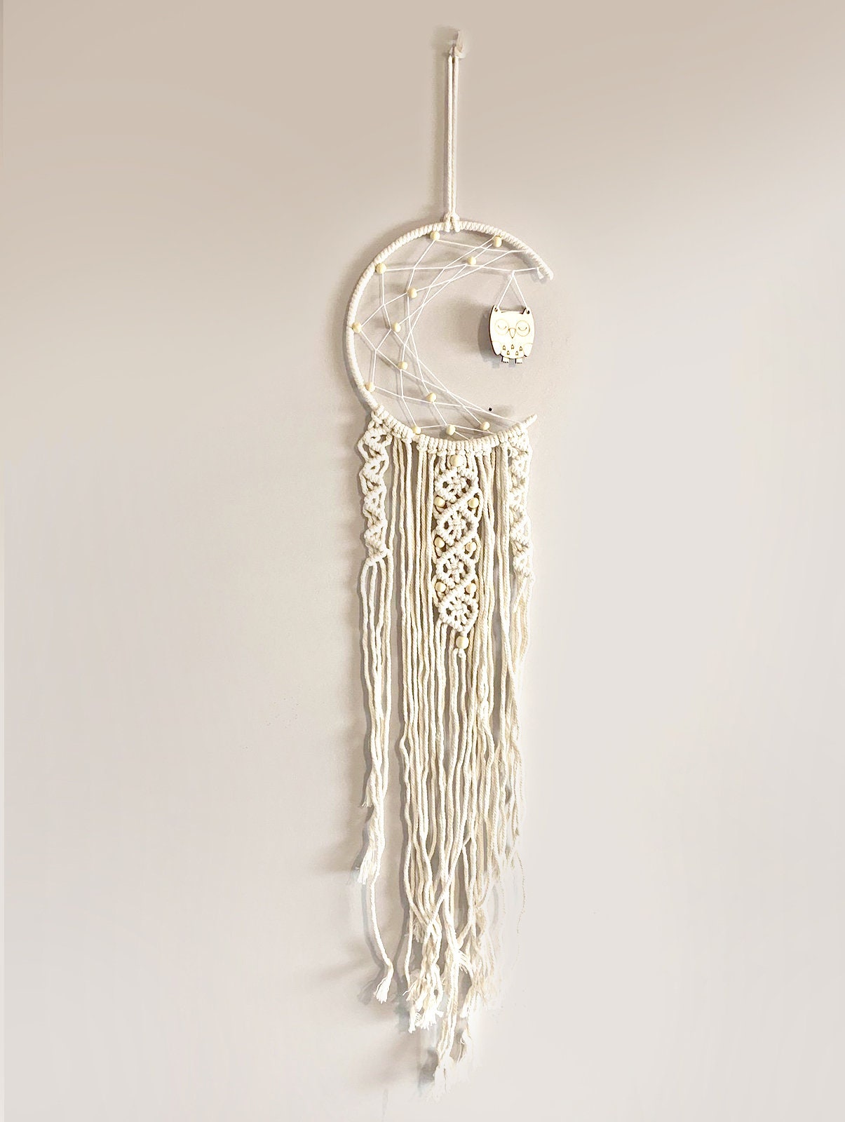 Macrame Moon Wall Hanging