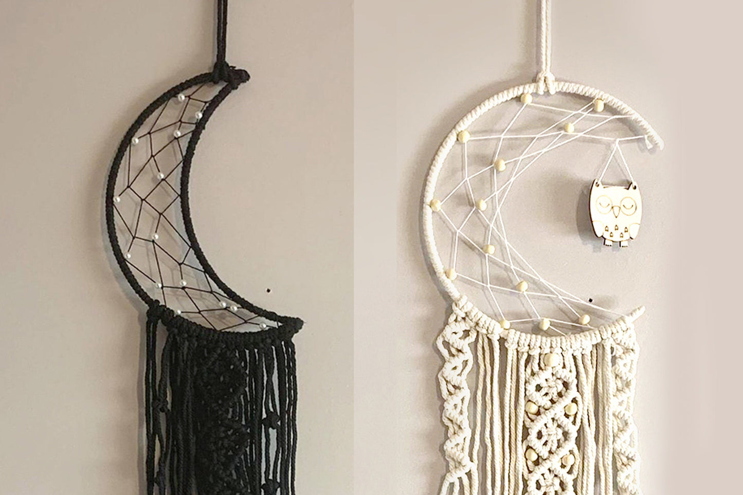 Macrame Moon Wall Hanging