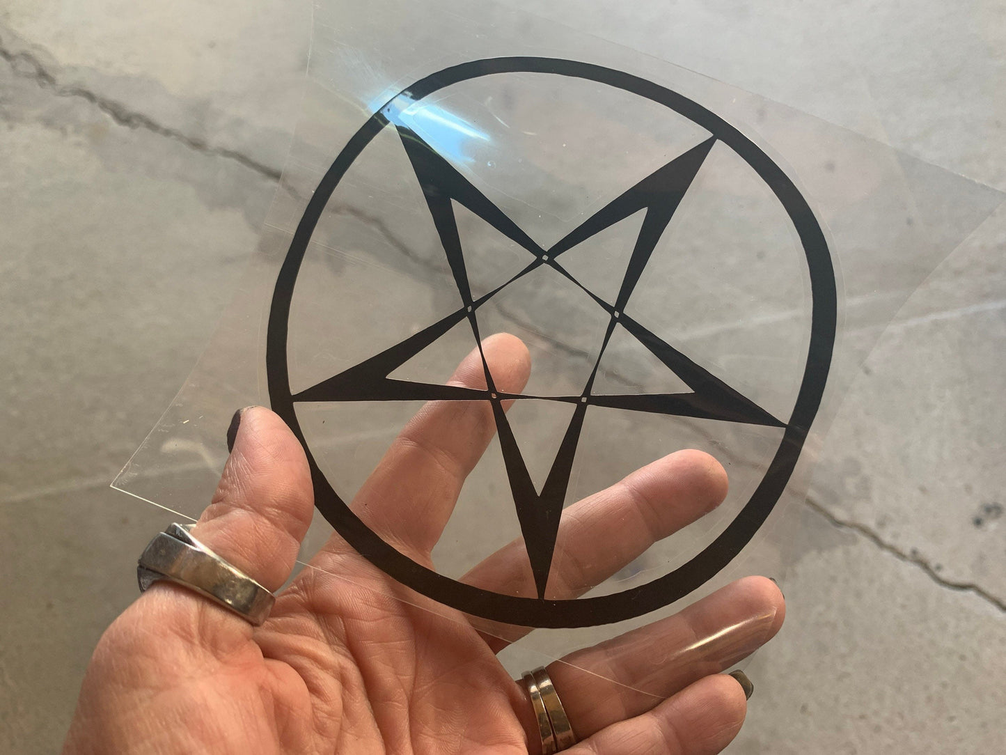 Pentacle or Pentagram Decal