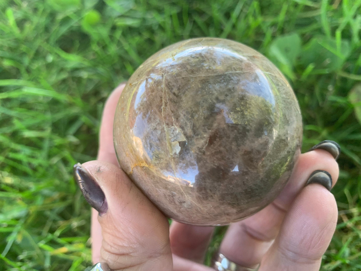 Black Moonstone Sphere