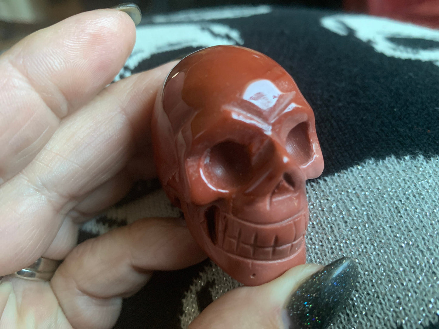 Red Jasper Crystal Skull