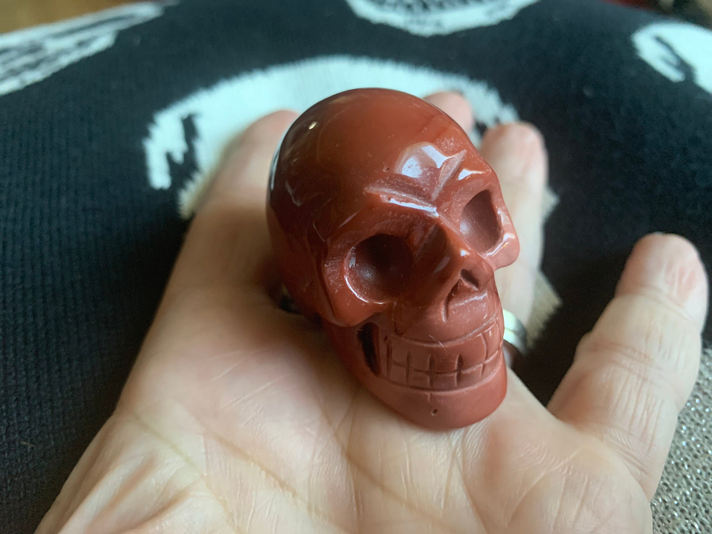 Red Jasper Crystal Skull