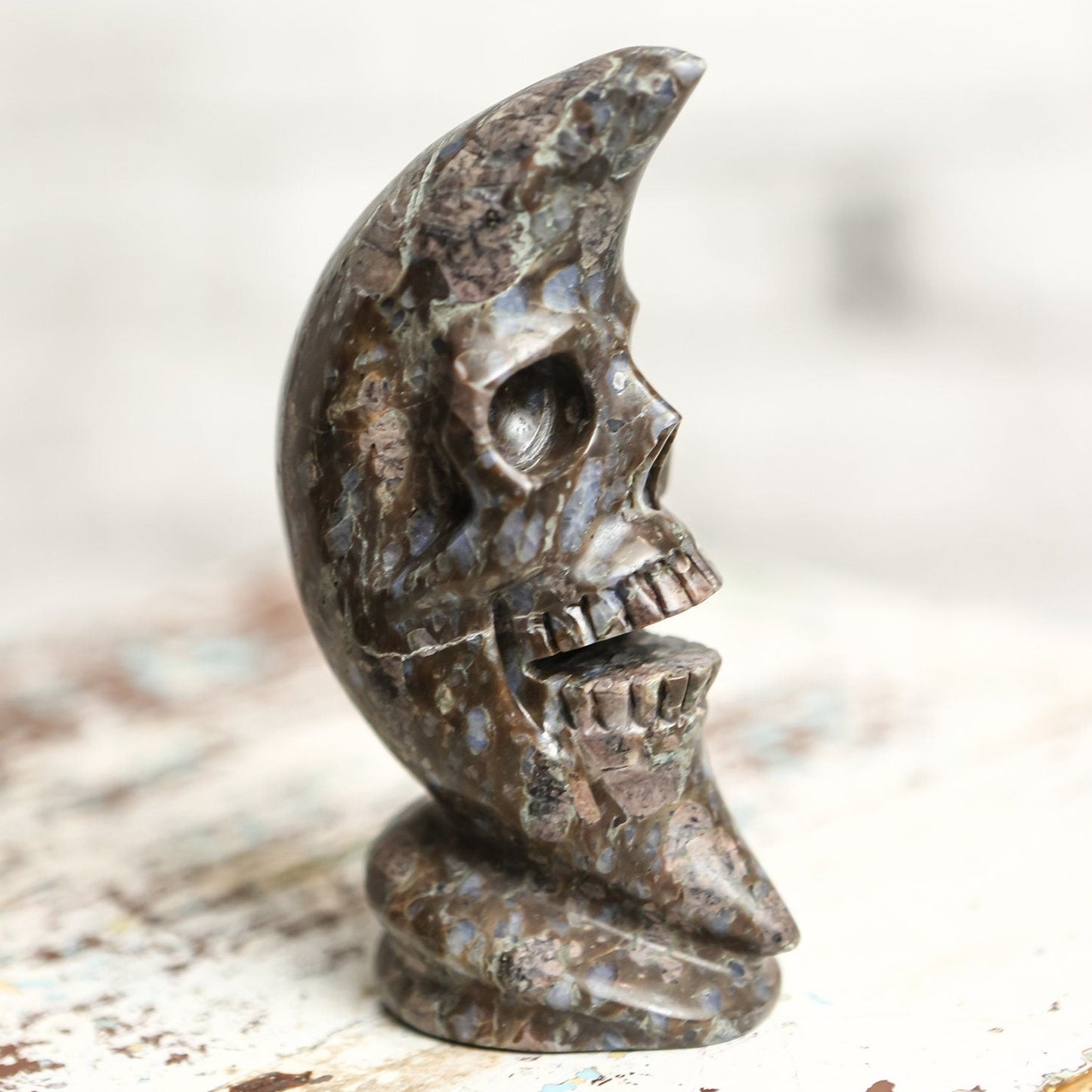 Llanite Rhyolite Moon Skull