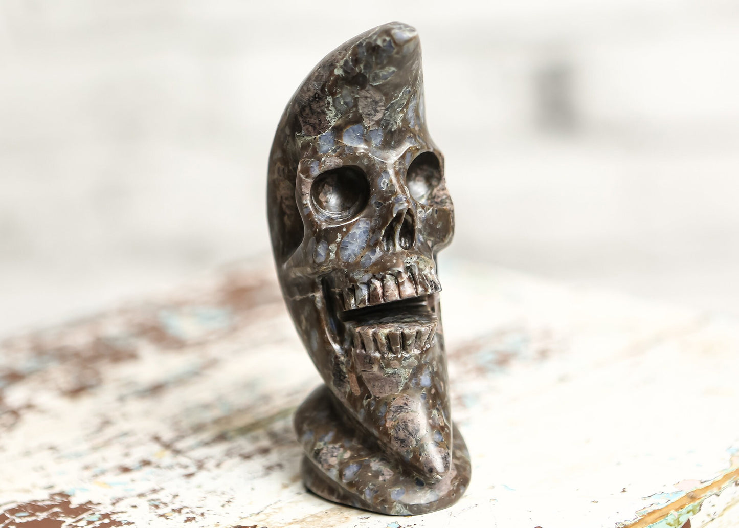 Llanite Rhyolite Moon Skull