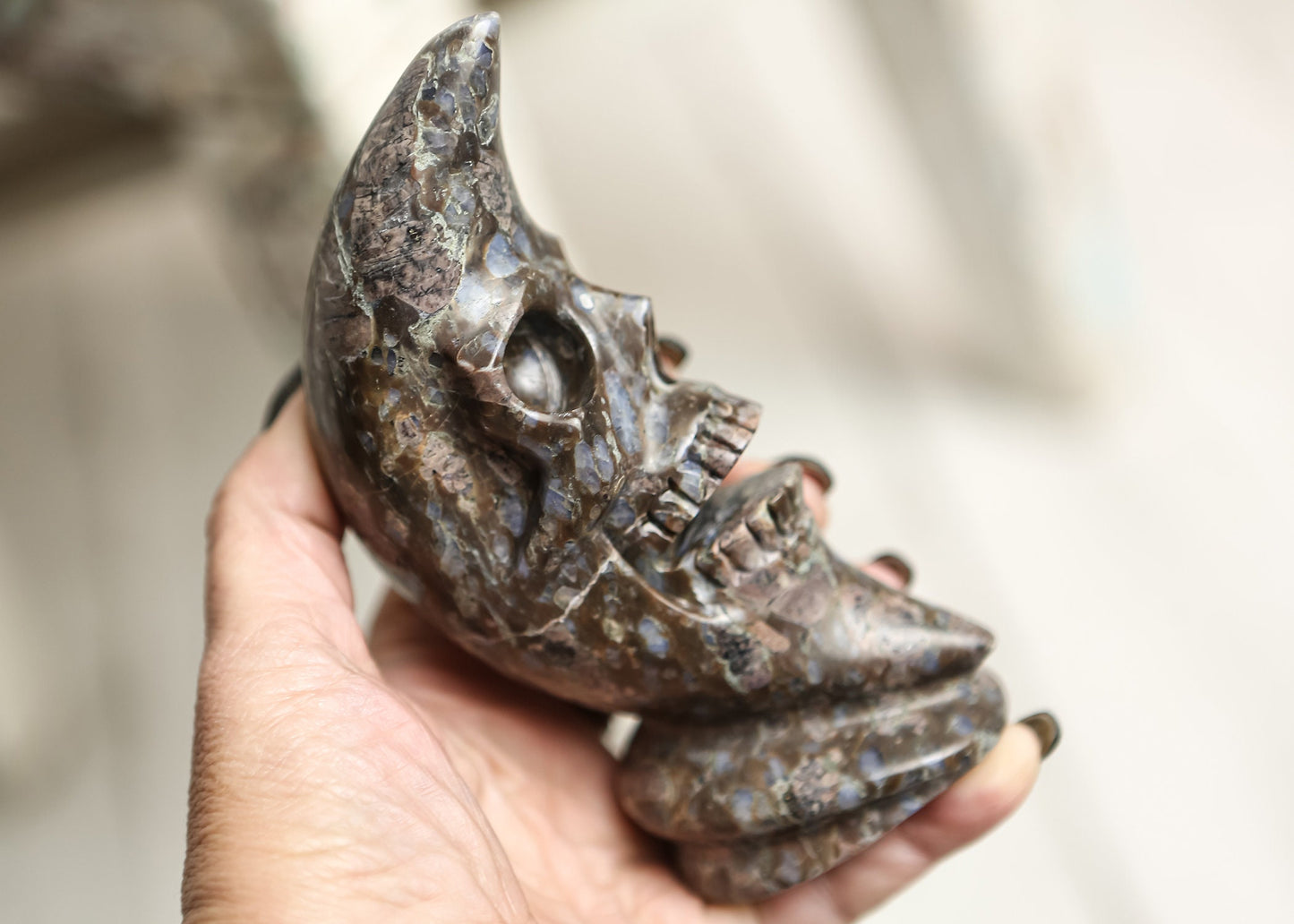 Llanite Rhyolite Moon Skull