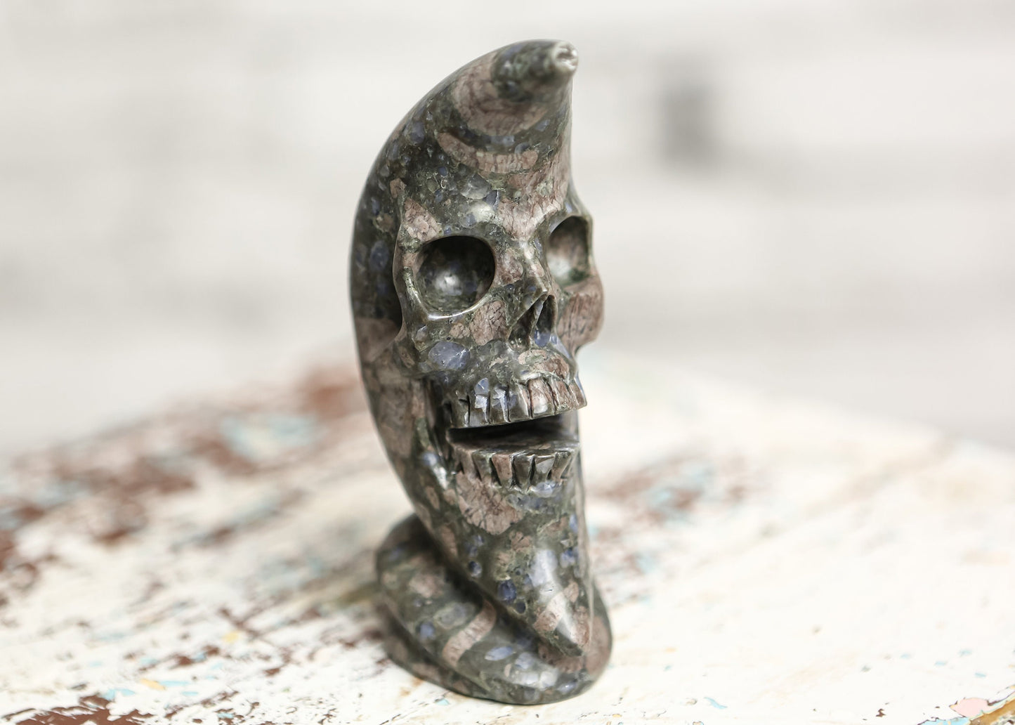 Llanite Rhyolite Moon Skull